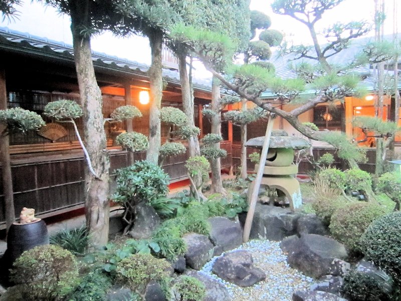 Courtyard of Ryokan Taishoro