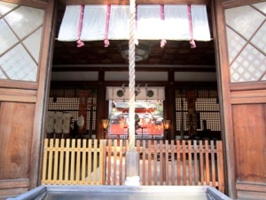 宇太水分神社の拝殿